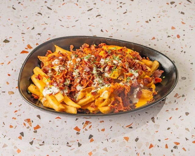 LOADED CHEESE FRIES.